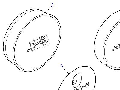 A01030 COVERS-SPARE WHEEL  Defender (L316)