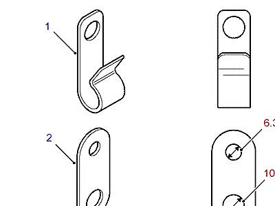 D03010 CABLE CLIPS & BRACKETS  Defender (L316)