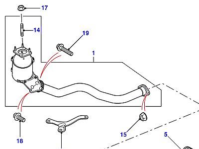 H01015 СИСТЕМА ВЫПУСКА  Defender (L316)