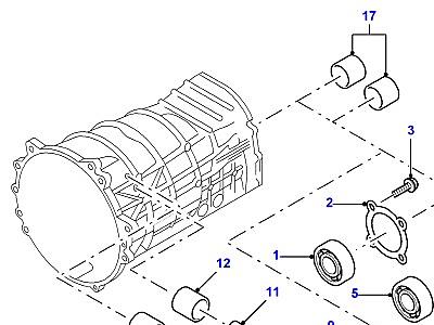 J01020 ЭЛЕМЕНТЫ МЕХАНИЧЕСКОЙ КОРОБКИ ПЕРЕДАЧ  Defender (L316)