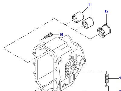 J01021 ВНЕШНИЕ ЭЛЕМЕНТЫ МЕХАНИЧЕСКОЙ КОРОБКИ ПЕРЕДАЧ  Defender (L316)