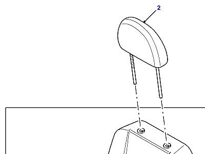 N02006 FRONT SEAT - WITH HEADRESTRAINT  Defender (L316)