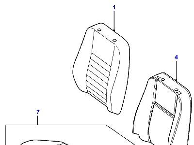 N02010 ОБИВКА ПЕРЕДНИХ СИДЕНИЙ  Defender (L316)