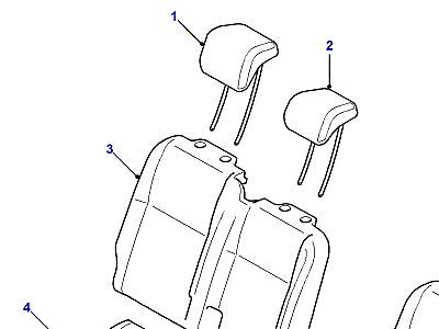 N02030 ОБИВКА ЗАДНИХ СИДЕНИЙ  Defender (L316)