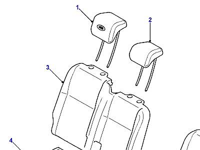 O01060 MIDDLE ROW SEATS  Defender (L316)