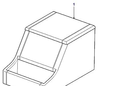 O02015 CUBBY BOX  Defender (L316)