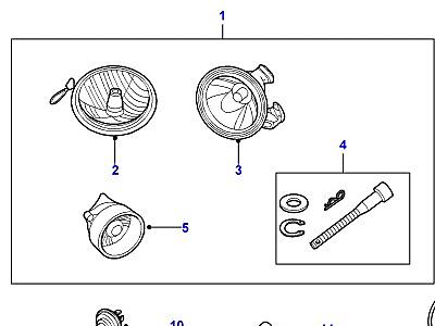 O03040 LAMPS - FRONT - SIDE AND INDICATOR  Defender (L316)