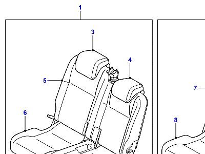 O04035 MIDDLE ROW SEATS  Defender (L316)