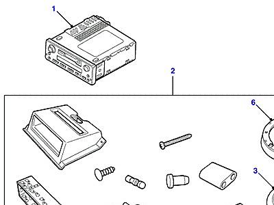 A01095 RADIO UPGRADE KIT  Defender (L316)