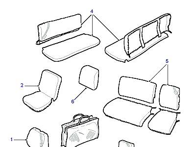 A01130 SEAT COVERS-INTERIOR PROTECTION  Defender (L316)