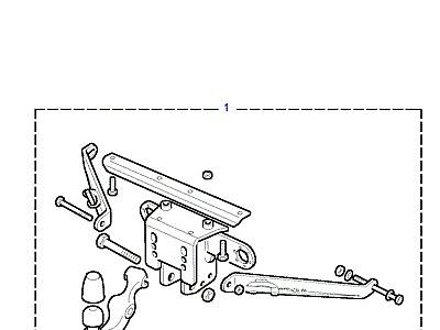 A01180 TOWING EQUIPMENT-DROP PLATE WITH REMOVABLE TOW BALL-TO (V) VA138479  Defender (L316)