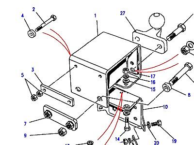 A01210 TOWING EQUIPMENT-TOWING DROP PLATE WITH TOW BALL-TO (V) VA138479-EXCEPT HCPU  Defender (L316)