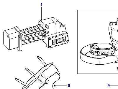 A01260 WINCH В СБОРЕ  Defender (L316)