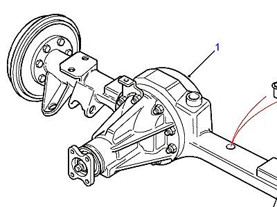 B05010 REAR AXLE В СБОРЕ  Defender (L316)