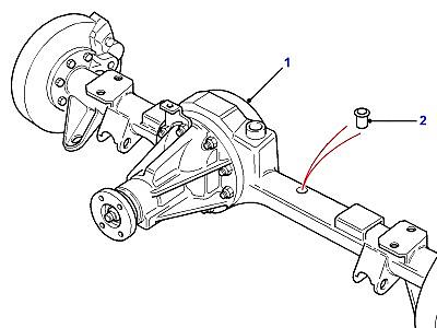 B05015 REAR AXLE В СБОРЕ  Defender (L316)