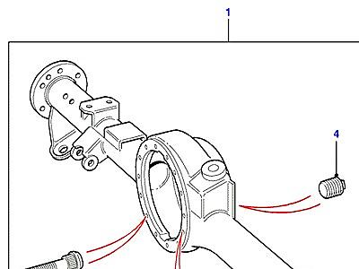 B05020 REAR AXLE CASE В СБОРЕ  Defender (L316)