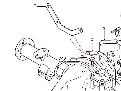 B05025 REAR AXLE CASE В СБОРЕ  Defender (L316)