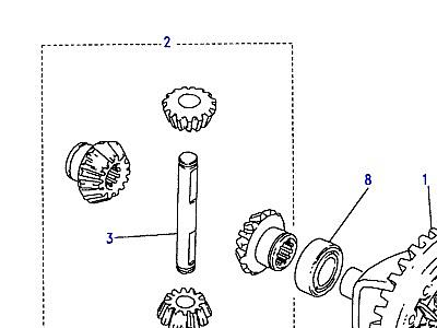 B05035 CROWNWHEEL AND PINION - 2 PINION  Defender (L316)