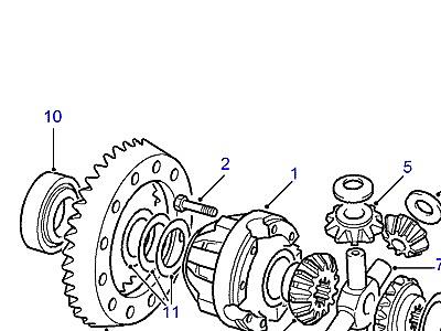 B05040 CROWNWHEEL AND PINION - 4 PINION  Defender (L316)