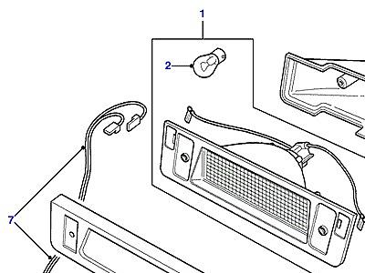 D08035 HIGH LEVEL STOP LAMP  Defender (L316)