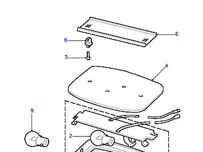 D08040 INTERIOR LAMPS-FROM (V) HA455946 TO (V) LA939975  Defender (L316)