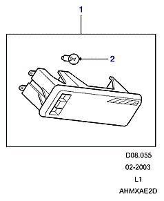 D08055 INTERIOR ROOF LAMP  Defender (L316)