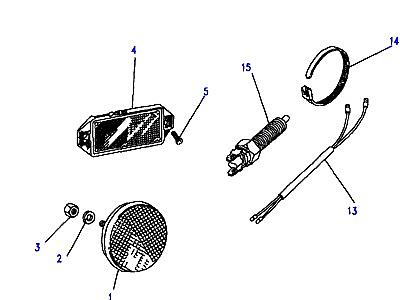 D08080 REFLECTORS, FOG LAMP & REVERSE LAMP-TO (V) LA939975  Defender (L316)