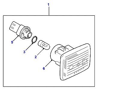 D08085 SIDE REPEATER LAMPS-FROM (V) MA939976  Defender (L316)