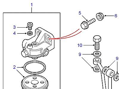 I02170 FUEL FILTER & PIPES  Defender (L316)