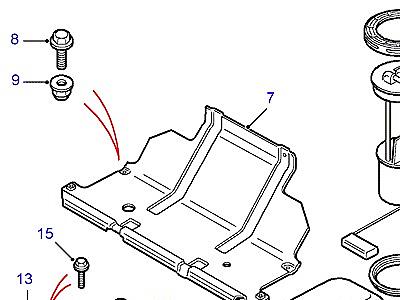 I02265 FUEL TANK PUMP AND MOUNTINGS  Defender (L316)