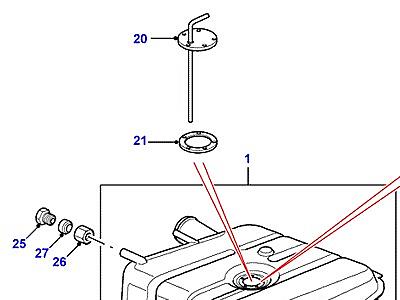 I02270 FUEL TANK PUMP AND MOUNTINGS  Defender (L316)