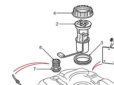 I02280 FUEL TANK PUMP AND MOUNTINGS  Defender (L316)