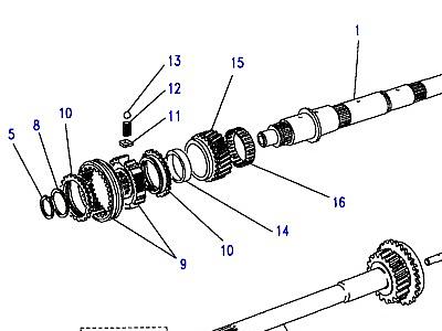 J02040 MAINSHAFT & PINION  Defender (L316)