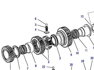 J02045 MAINSHAFT GEARS  Defender (L316)