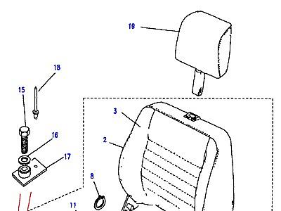 N02025 FRONT-WITH HEADRESTRAINT-FROM (V) AA277964 TO DA314040  Defender (L316)