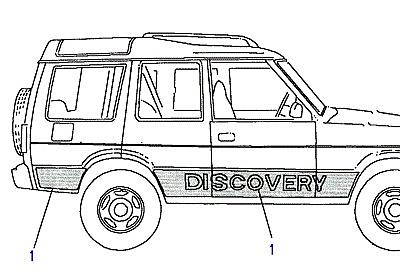 A01025 BODY TAPE KIT  Discovery 1 (L25)