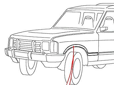 C01070 BODYSIDE MOULDINGS-XS ONLY  Discovery 1 (L25)