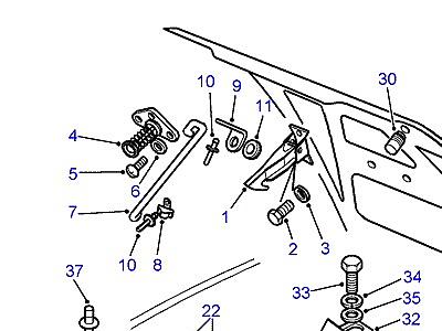 C01085 BONNET LOCKING & RELEASE  Discovery 1 (L25)