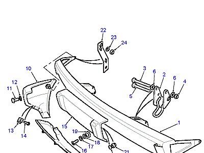 C01120 FRONT BUMPER В СБОРЕ  Discovery 1 (L25)