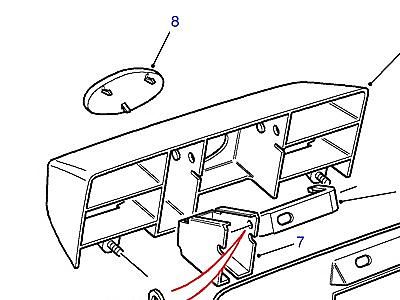 C01195 REAR DOOR LOCK COVER  Discovery 1 (L25)