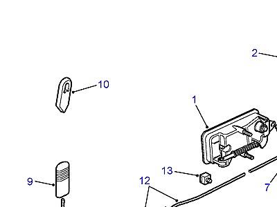 C01200 REAR DOOR LOCKS  Discovery 1 (L25)