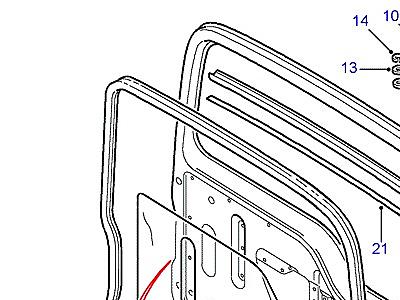 C01205 REAR END DOOR В СБОРЕ  Discovery 1 (L25)