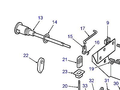 C01210 REAR END DOOR LOCK  Discovery 1 (L25)