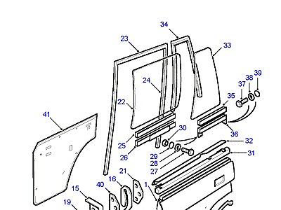 C01220 REAR SIDE DOOR В СБОРЕ  Discovery 1 (L25)