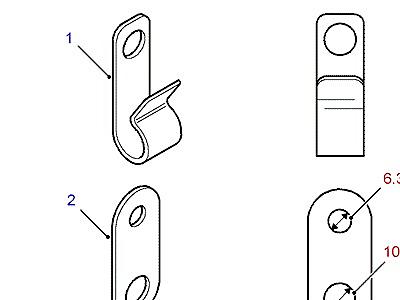 D03010 CABLE CLIPS & BRACKETS  Discovery 1 (L25)