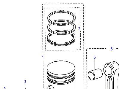 G02130 PISTON, CONNECTING ROD & BEARINGS  Discovery 1 (L25)