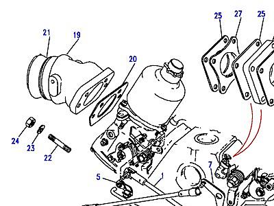 G04035 CARBURETTER ADAPTOR & LINKAGES  Discovery 1 (L25)