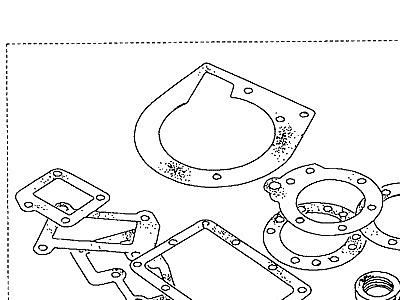 P01030 GASKET KIT  Discovery 1 (L25)