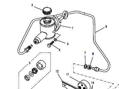 Q01020 CLUTCH MASTER CYLINDER & PIPES  Discovery 1 (L25)