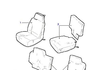 A01130 SEAT COVERS-INTERIOR PROTECTION  Discovery 2 (L50)